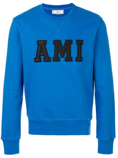 sweatshirt with letter appliqués Ami Alexandre Mattiussi