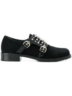 studded double monk-strap shoes Loriblu