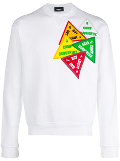 sign print sweatshirt Dsquared2