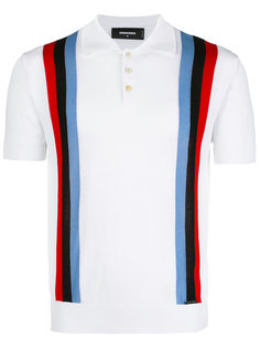 striped polo shirt Dsquared2