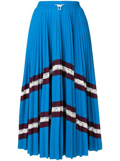 chevron pleated midi skirt Valentino
