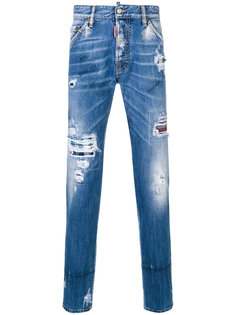 джинсы скинни с потертой отделкой Dsquared2
