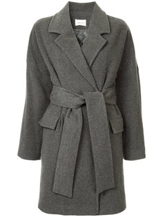 belted mid-length coat  I Am Studio
