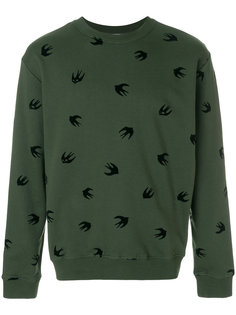 толстовка с декором из ласточек McQ Alexander McQueen