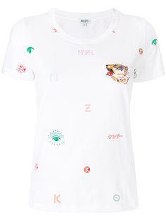 футболка с принтами Kenzo