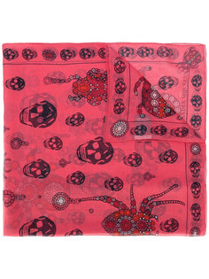 skull print scarf Alexander McQueen