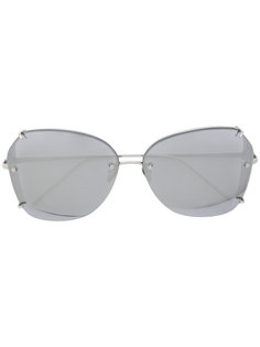 rimless oversized sunglasses Linda Farrow