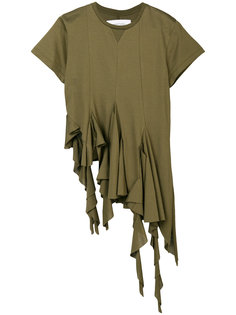 asymmetric ruffled T-shirt Marquesalmeida