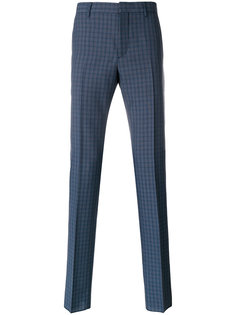 checked tailored trousers Prada