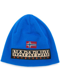 вязаная шапка с логотипом Napapijri