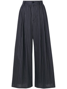 укороченные брюки в тонкую полоску Mm6 Maison Margiela