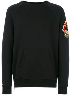 embroidered patch sweatshirt Balmain