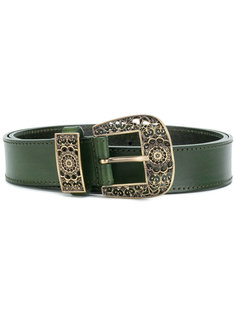 engraved buckle belt Alberta Ferretti