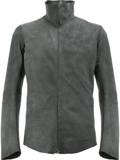 high collar leather jacket Isaac Sellam Experience