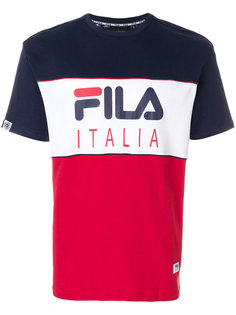 трехцветная футболка Fila