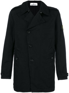 double-breasted fitted coat Stone Island