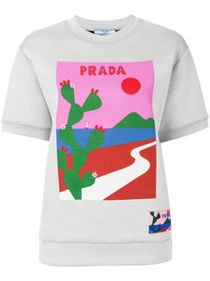 футболка с принтом graphic scene Prada