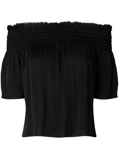 блузка с открытыми плечами Saint Laurent