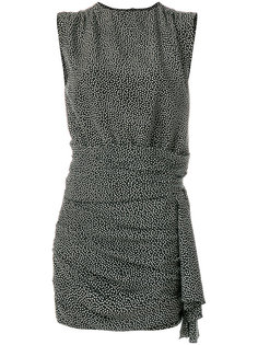 платье шифт с узором в горох Saint Laurent