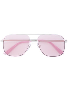 pink and silver aviators Vogue
