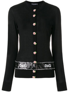 кардиган с отделкой пайетками  Dolce &amp; Gabbana