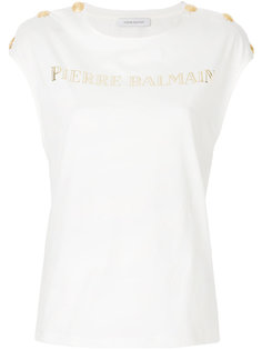 logo printed T-shirt Pierre Balmain