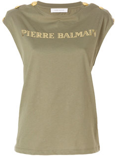 logo printed T-shirt Pierre Balmain