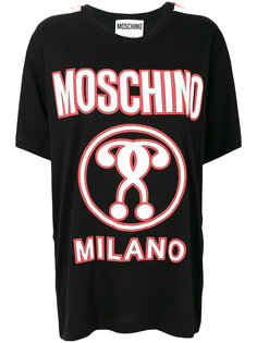 футболка с вопросительными знаками  Moschino