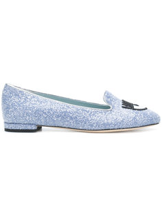 Logomania loafers Chiara Ferragni