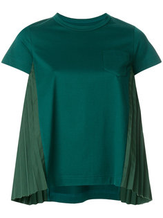 pleated panel T-shirt Sacai