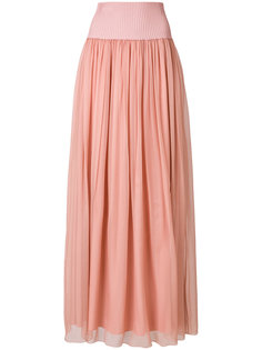 длинная плиссированная юбка  Alberta Ferretti