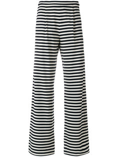 расклешенные полосатые брюки Max Mara