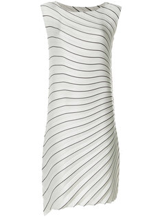 striped pleated midi dress Issey Miyake