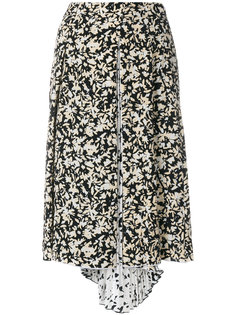 Pleated floral print skirt Proenza Schouler