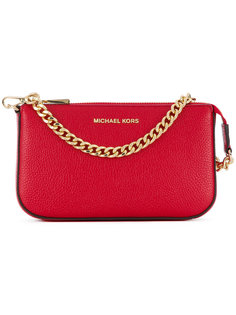 клатч с цепочной отделкой Michael Michael Kors