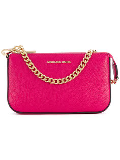 клатч с цепочной отделкой Michael Michael Kors