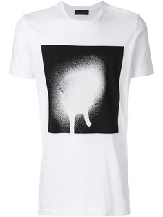 paint spray print T-shirt  Diesel Black Gold
