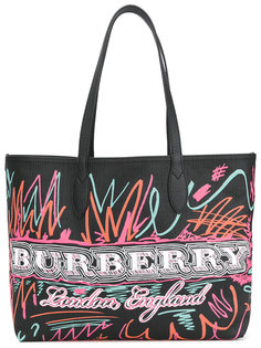 сумка-тоут с принтом логотипа Burberry