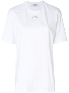 футболка с логотипом  MSGM