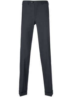 checkered slim fit trousers Brioni