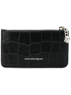 визитница на молнии Alexander McQueen