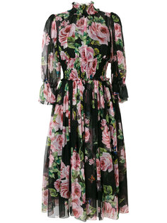 платье с цветочным принтом  Dolce &amp; Gabbana