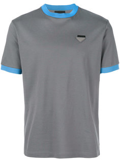 contrast-trim T-shirt Prada