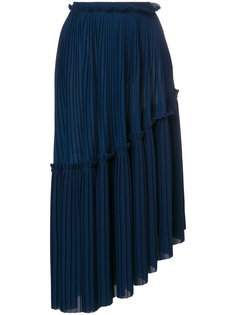 асимметричная плиссированная юбка Kenzo