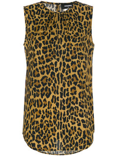 блузка с леопардовым принтом  Dsquared2