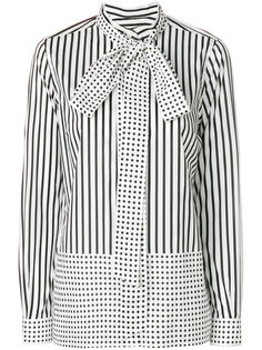 блузка с комбинированным узором Burberry