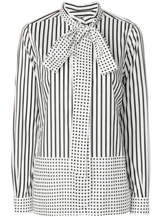 блузка с комбинированным узором Burberry