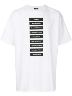 printed T-shirt Raf Simons