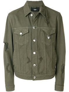 distressed denim jacket  Versus