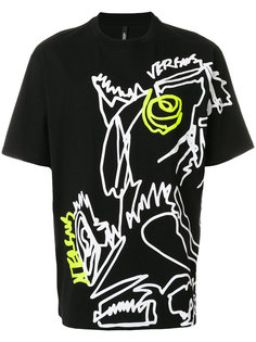 printed face T-shirt Versus